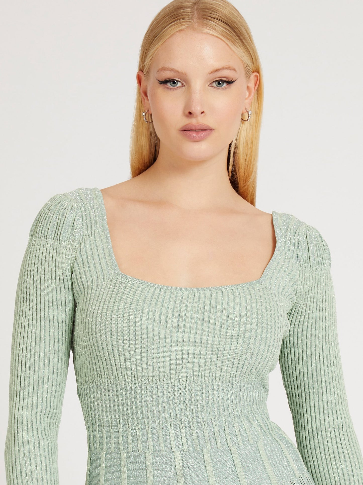 Fit and flare sweater dress