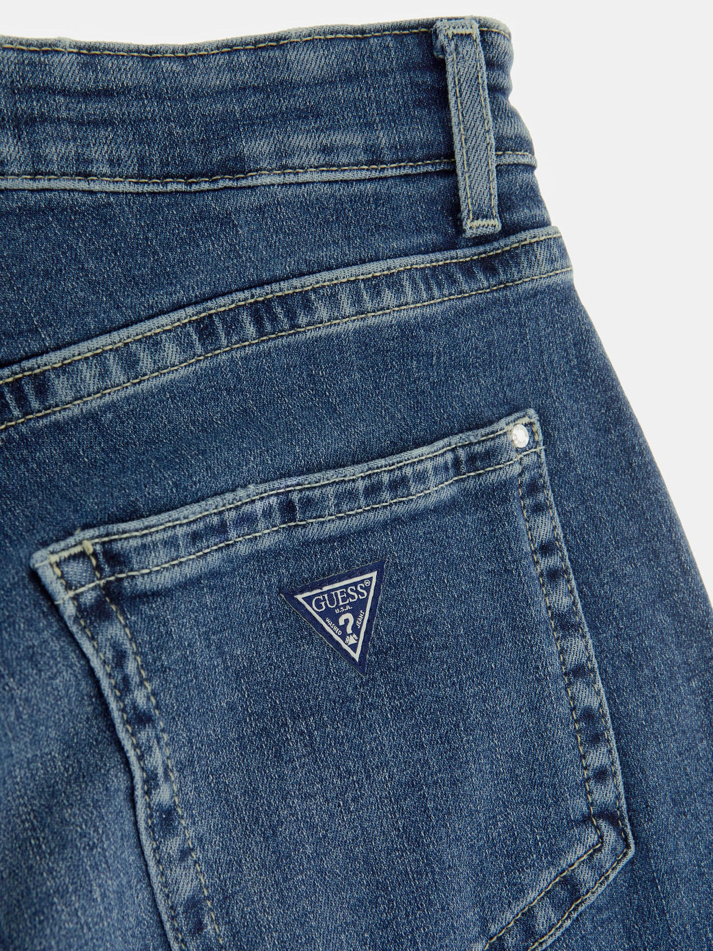High rise relaxed denim pant