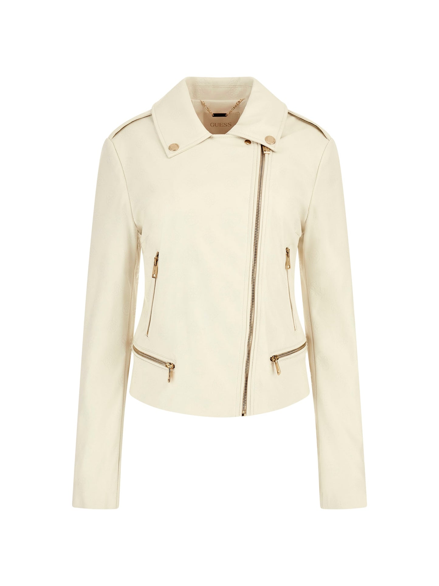 Faux leather biker jacket