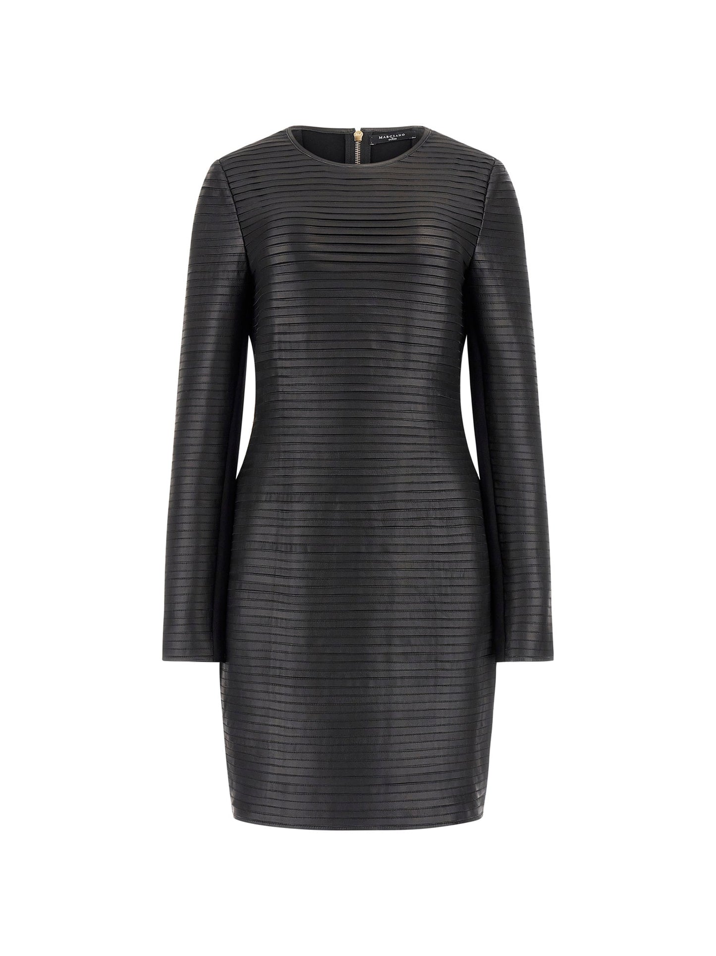 Marciano real leather bodycon mini dress