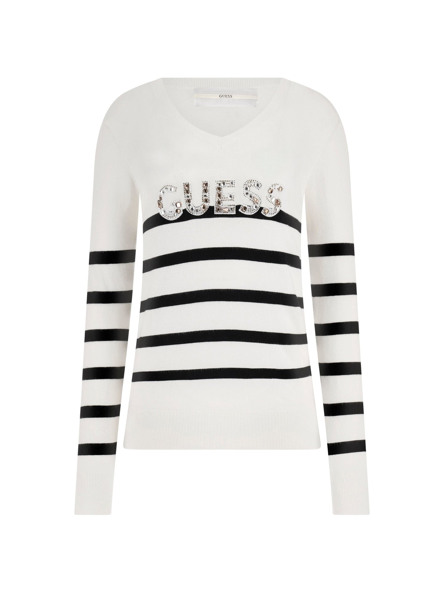 Rhinestones front logo sweater