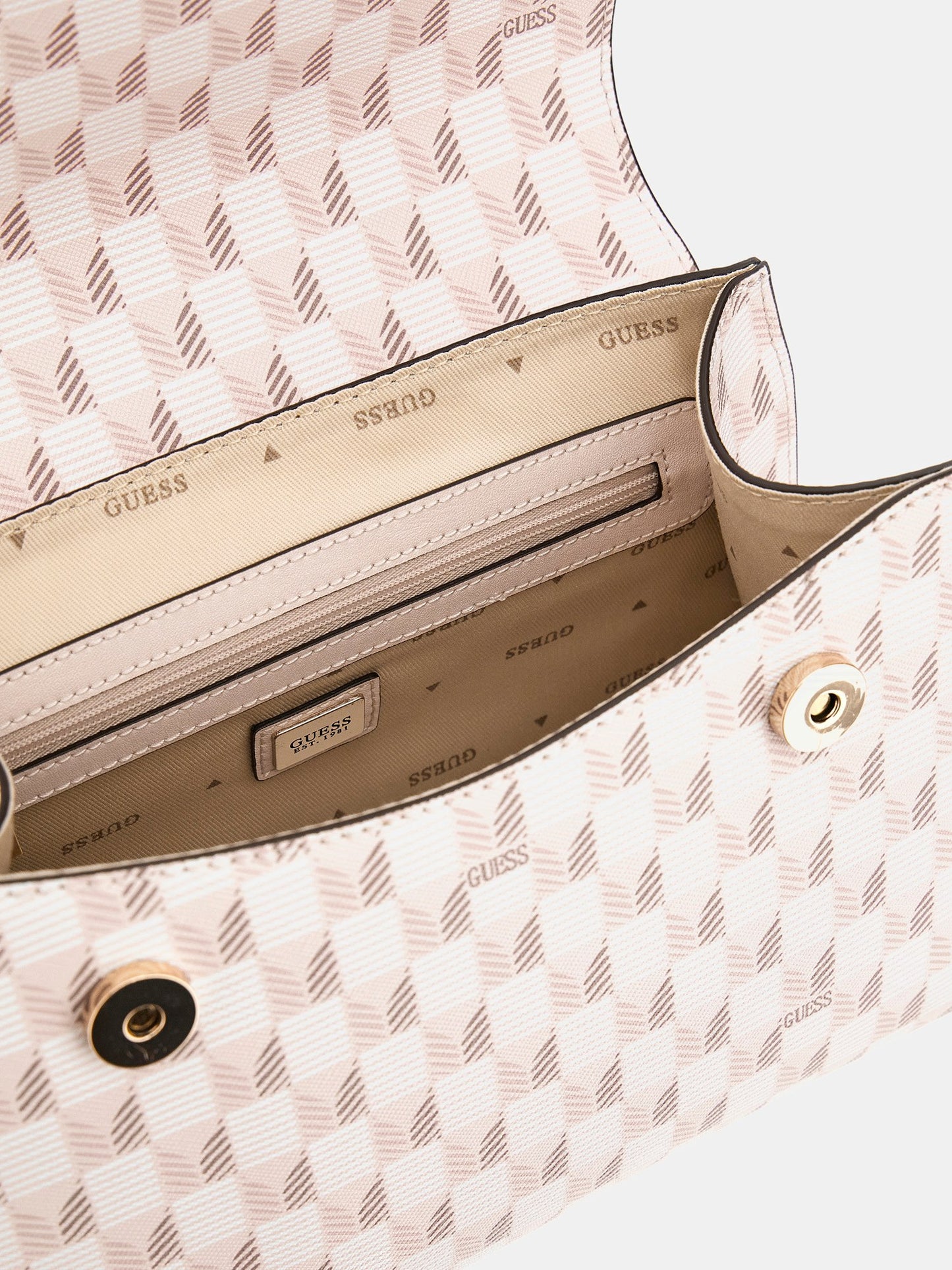 Hallie geometric-print handbag