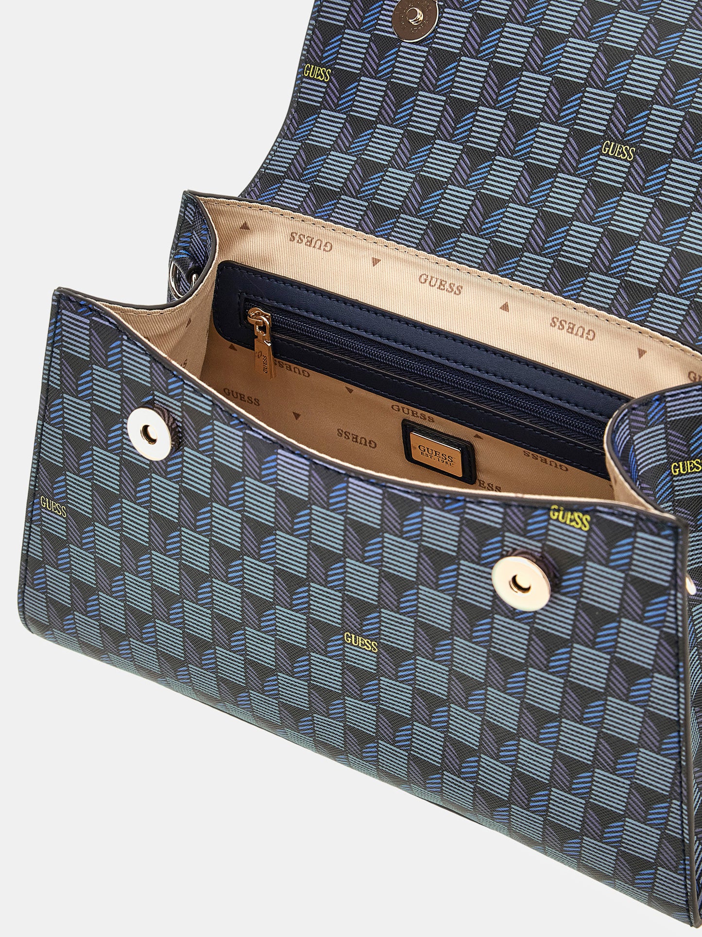 Hallie geometric-print handbag