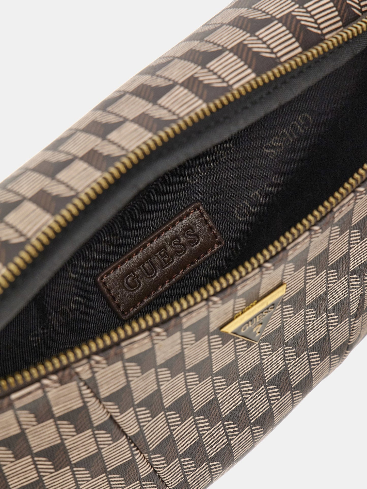 Torino geometric-print belt bag