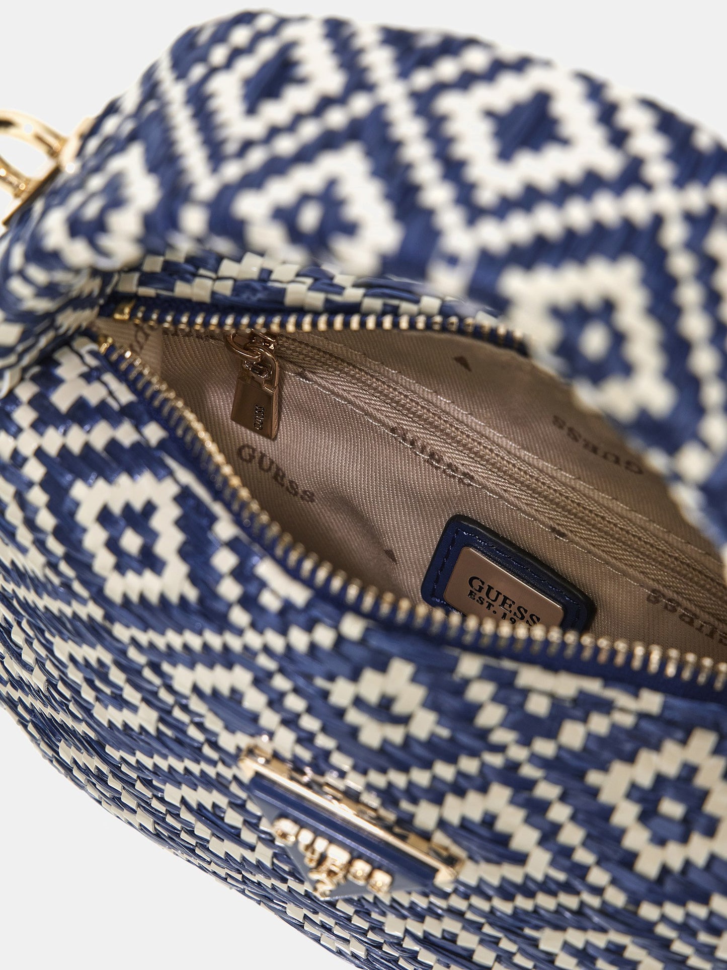 Rianee raffia mini handbag