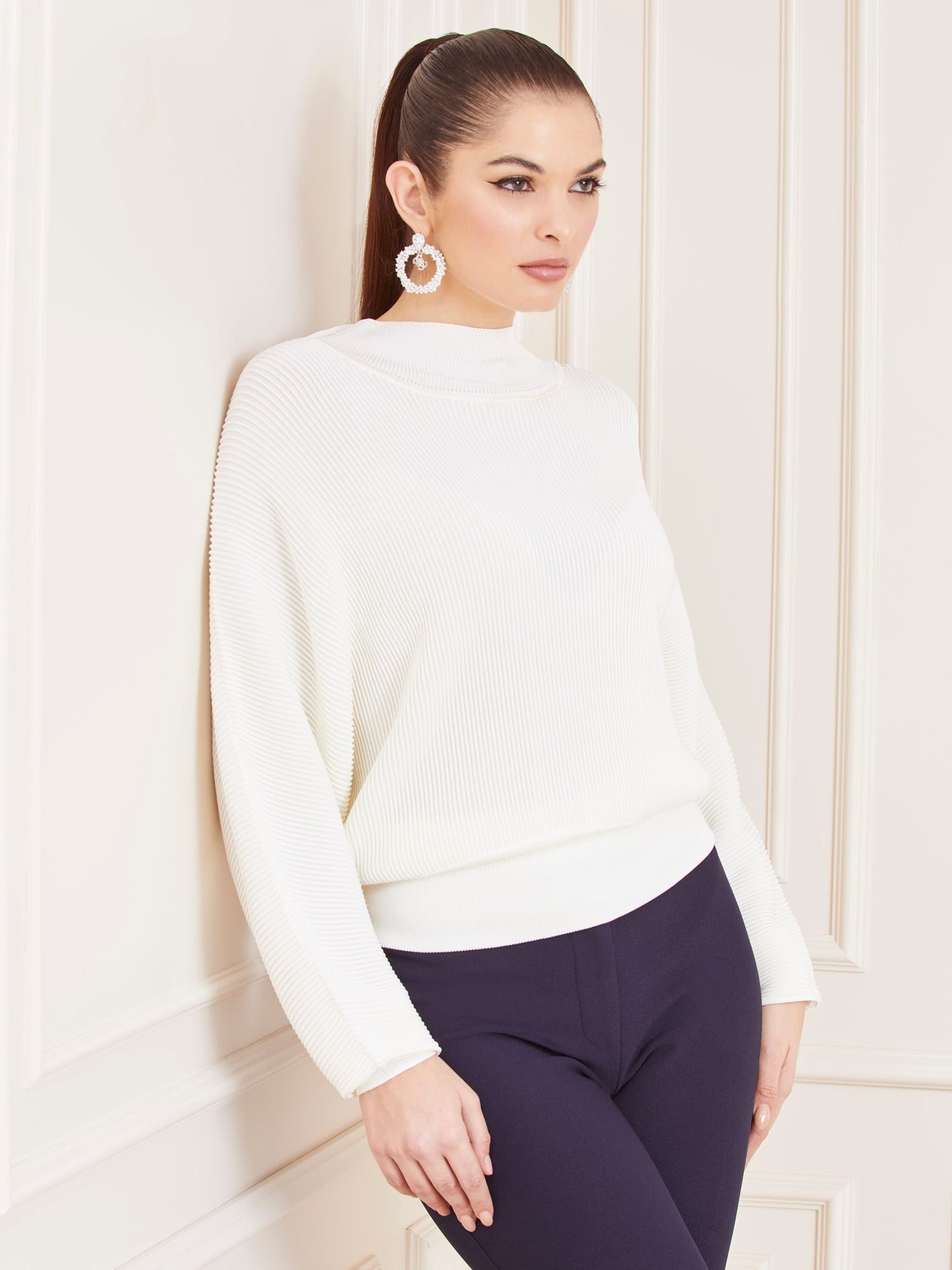 Marciano rib knit sweater