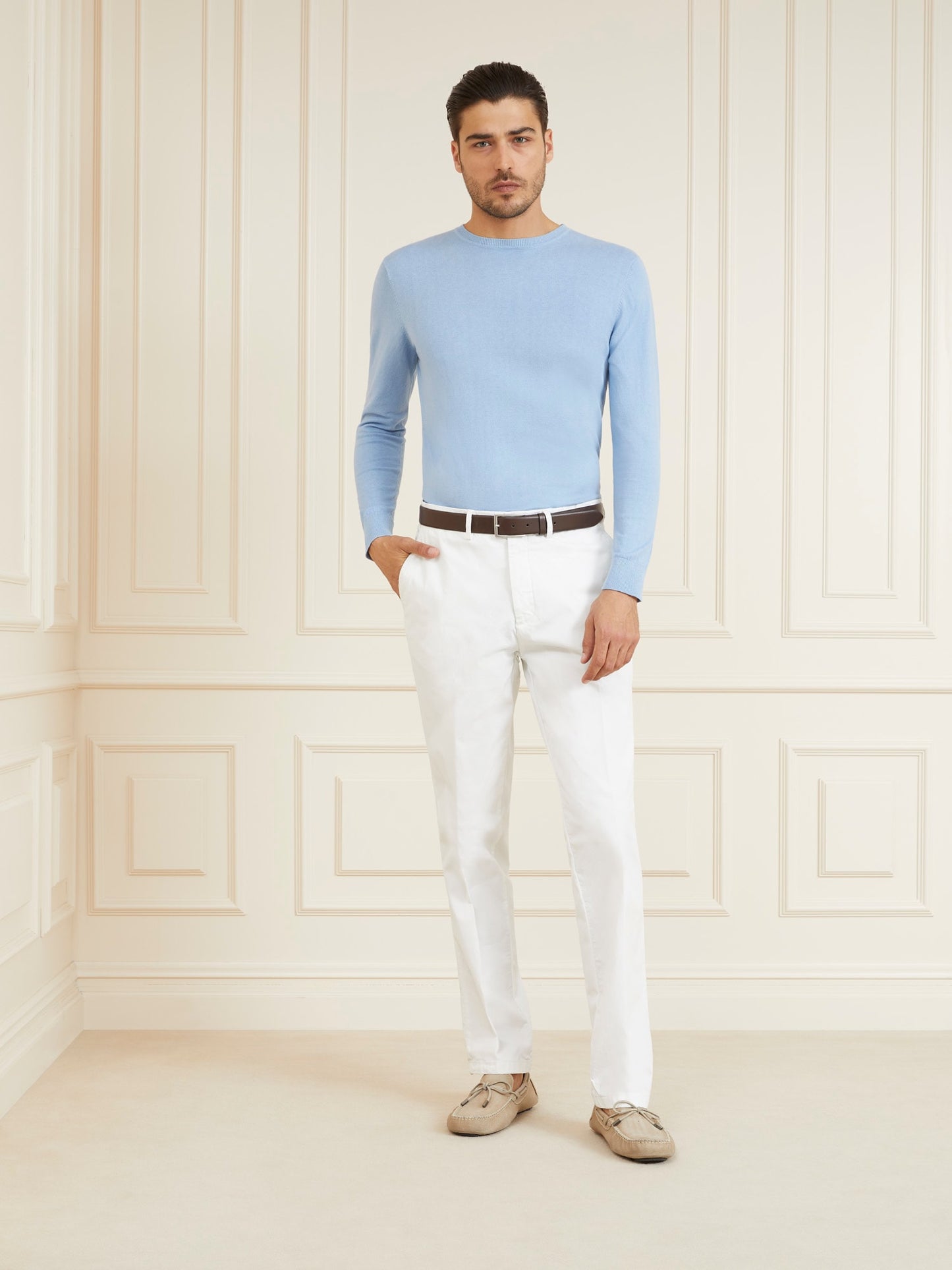 MARCIANO COTTON BLEND SWEATER
