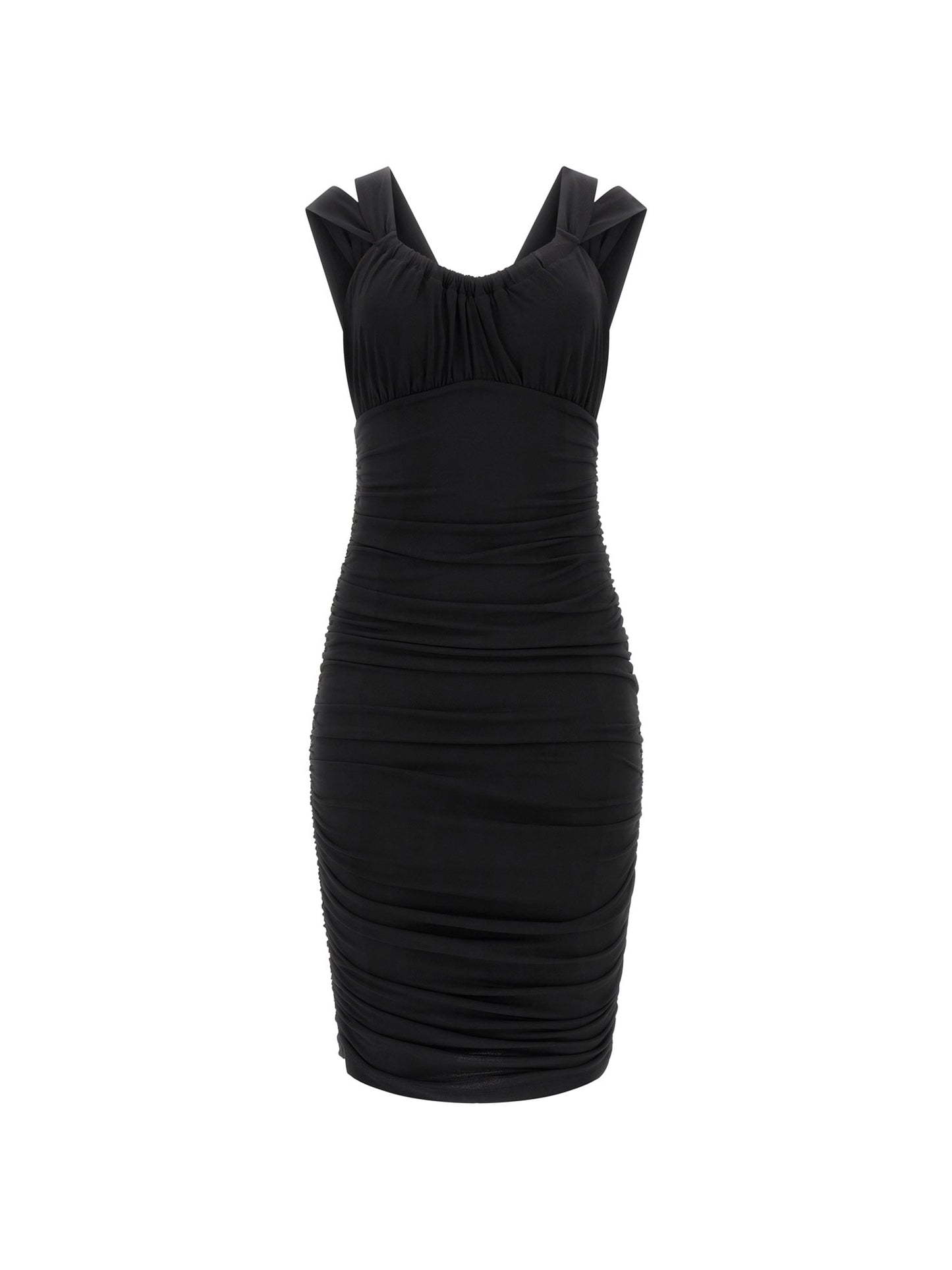 Marciano gathered bodycon mini dress