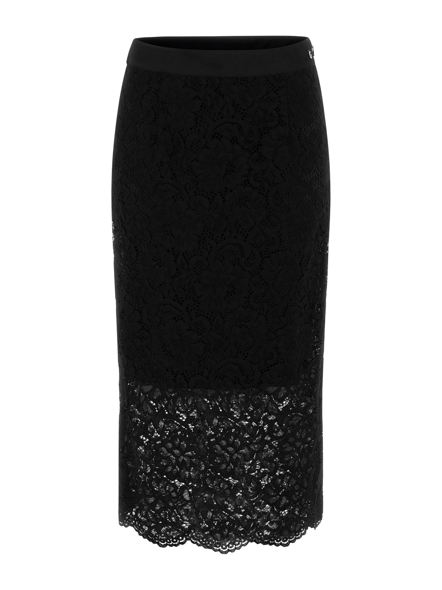 Lace midi skirt