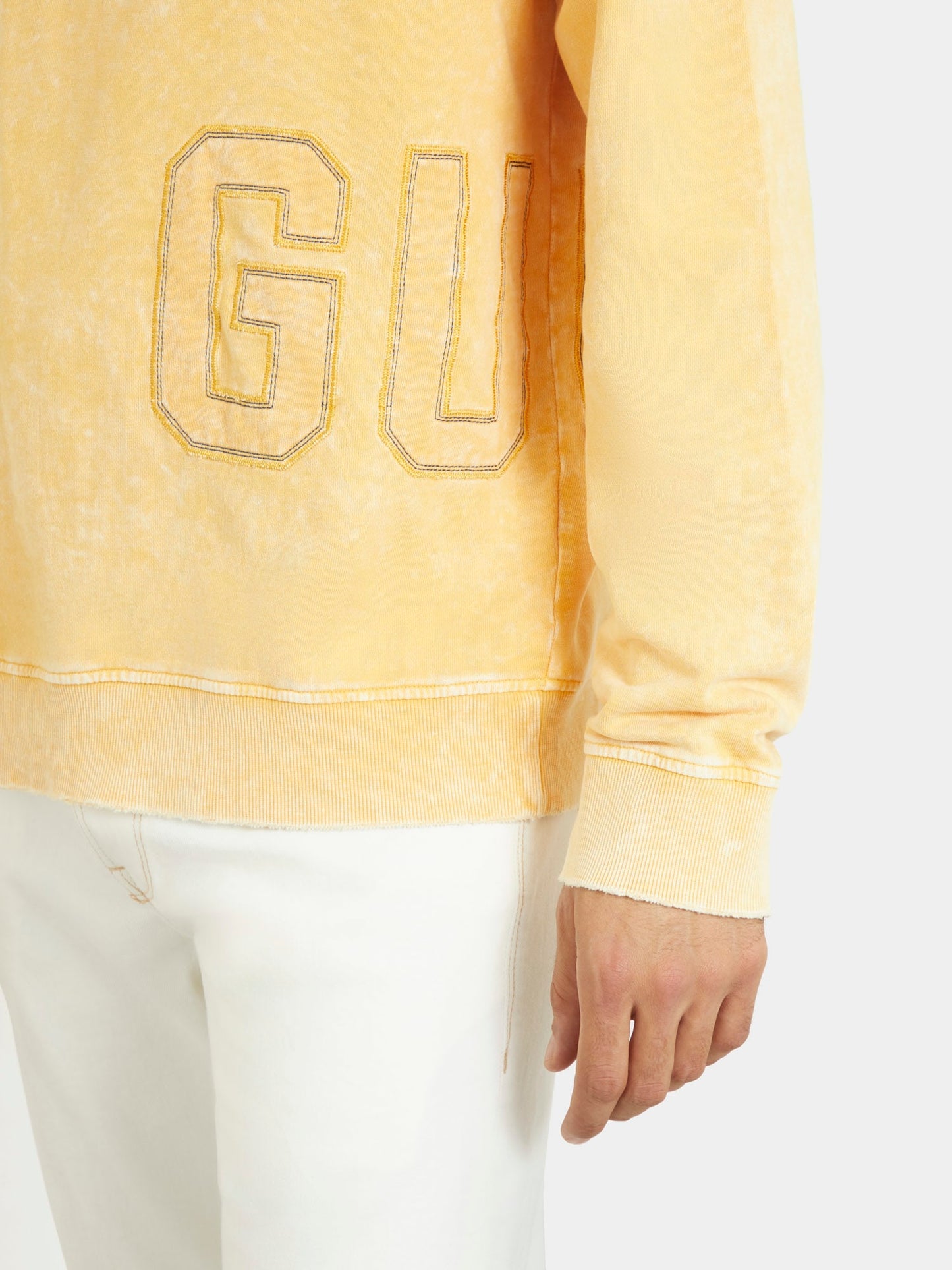 Side logo patch sweatshirt