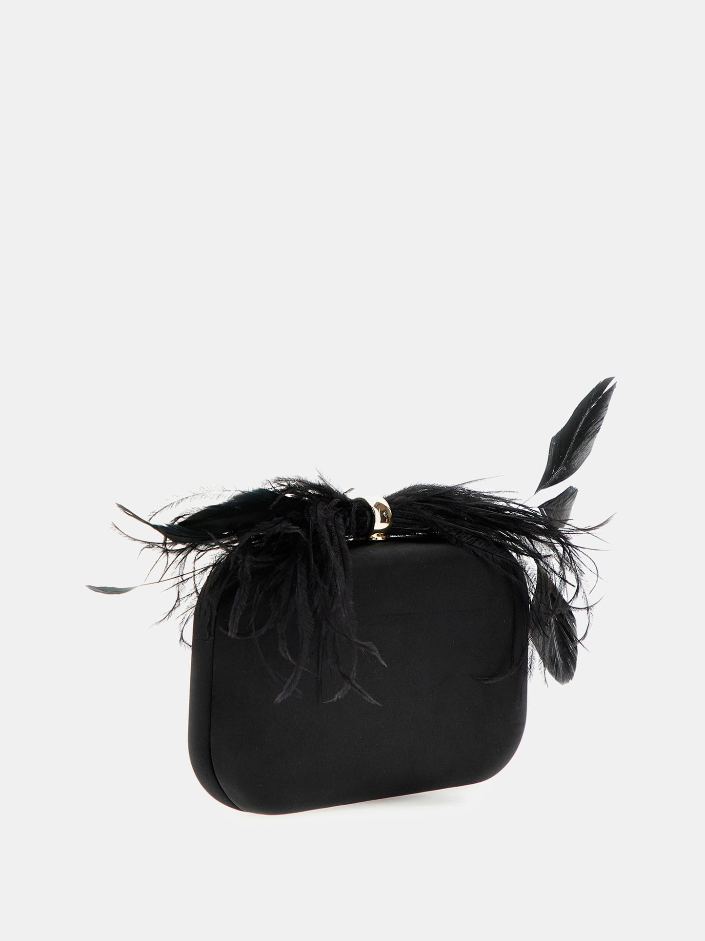Keyah feathered clutch