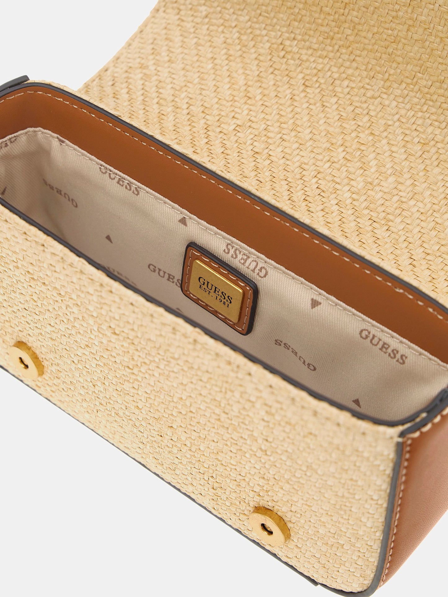 G Status straw mini crossbody bag