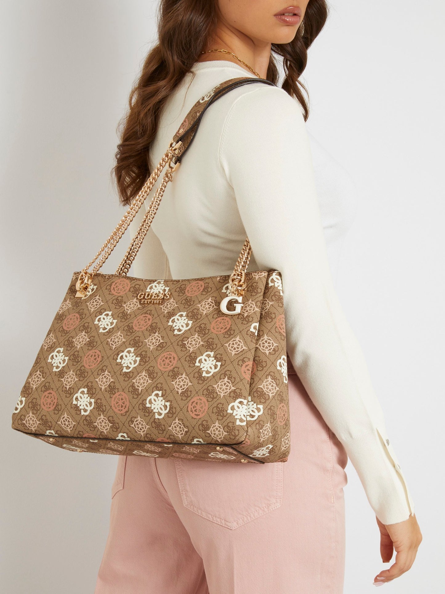 Eliette 4G peony logo shoulder bag