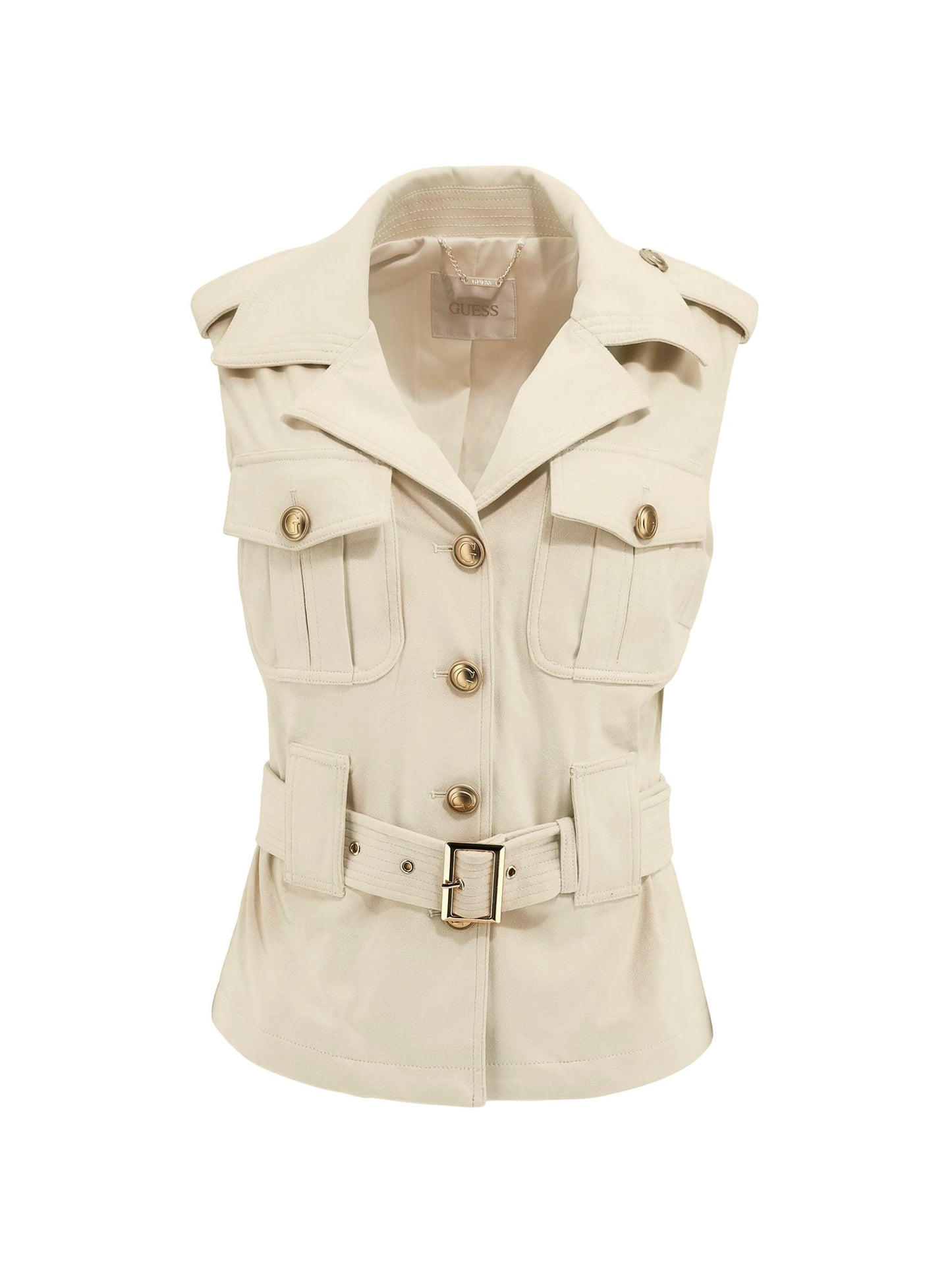 Faux suede vest