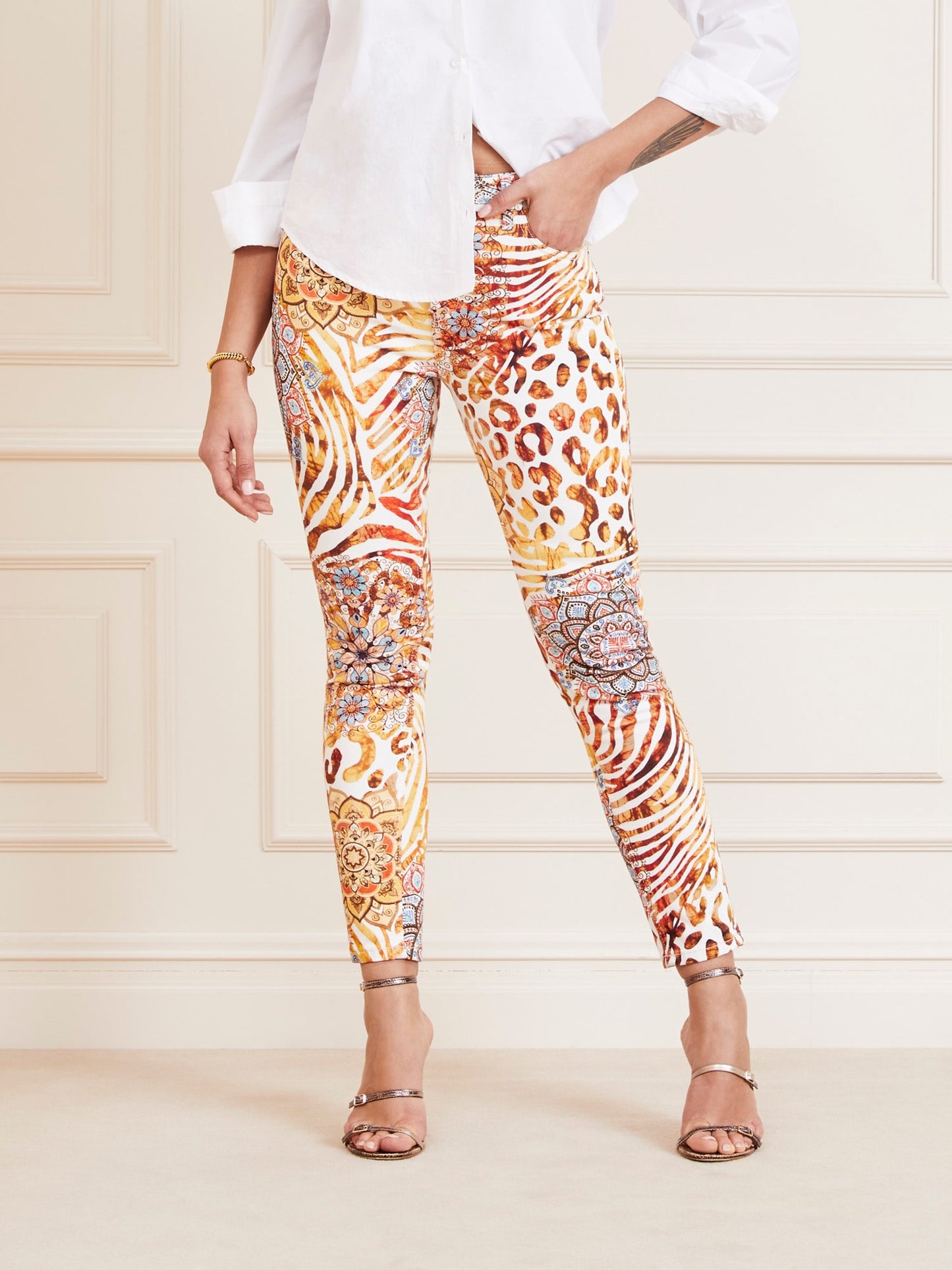 Marciano slim tapered denim pants