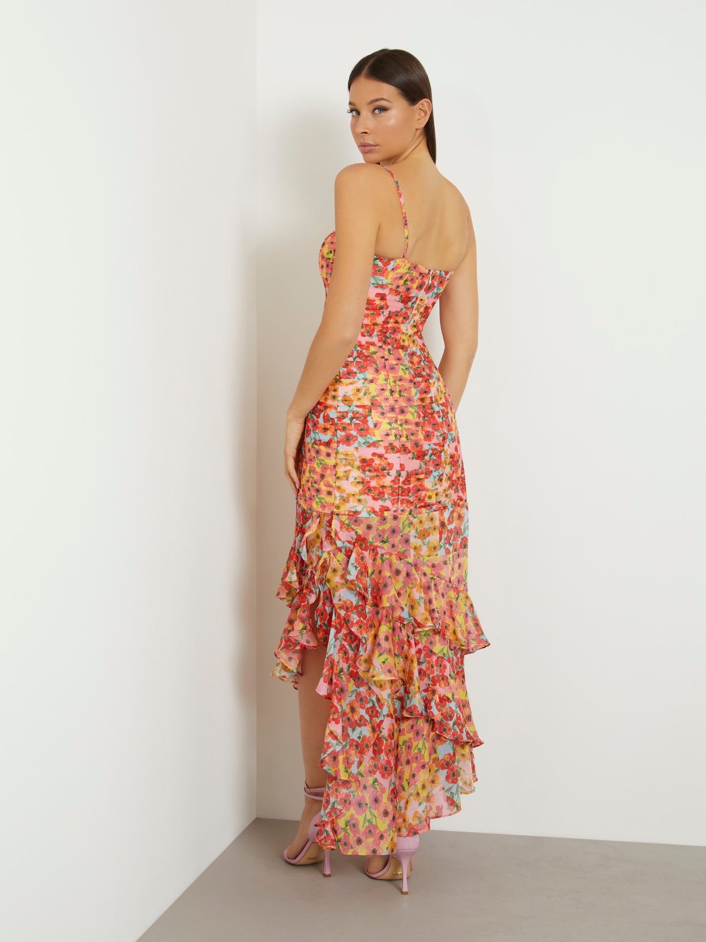 Floral print long dress