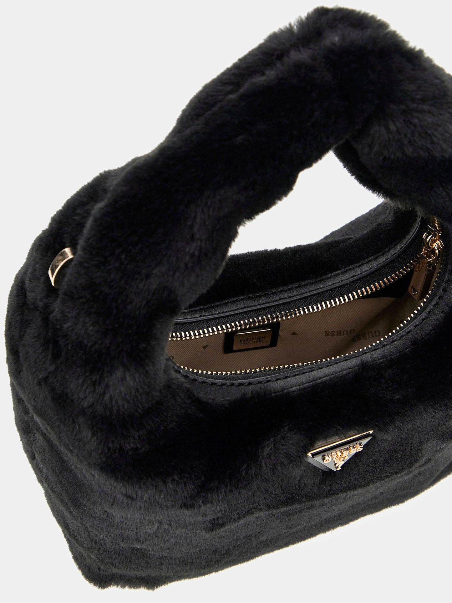 Katine faux fur handbag