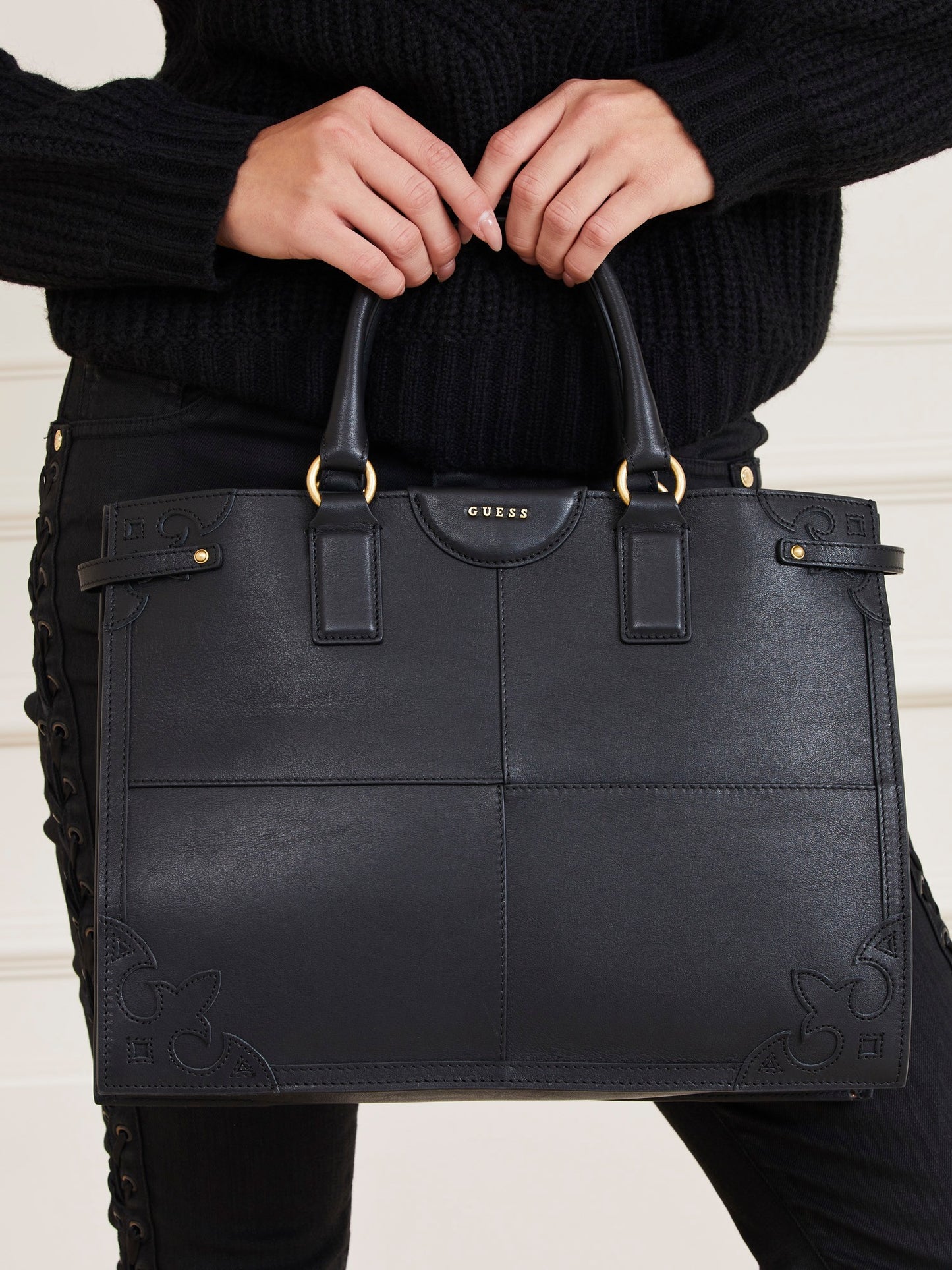 Isa genuine leather handbag