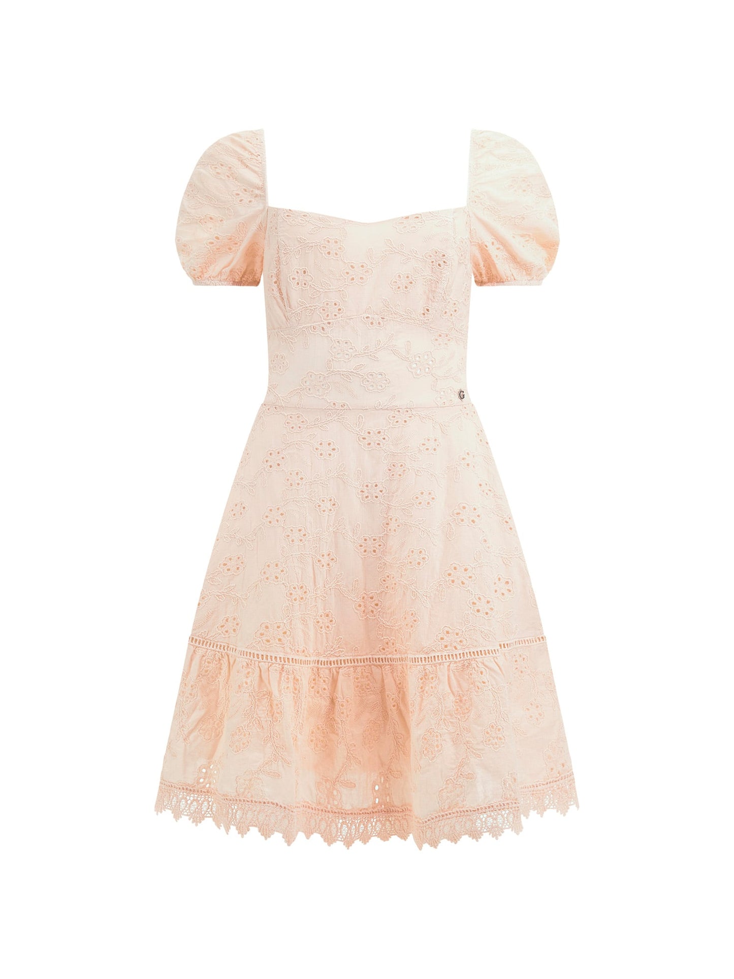 Eyelets mini dress