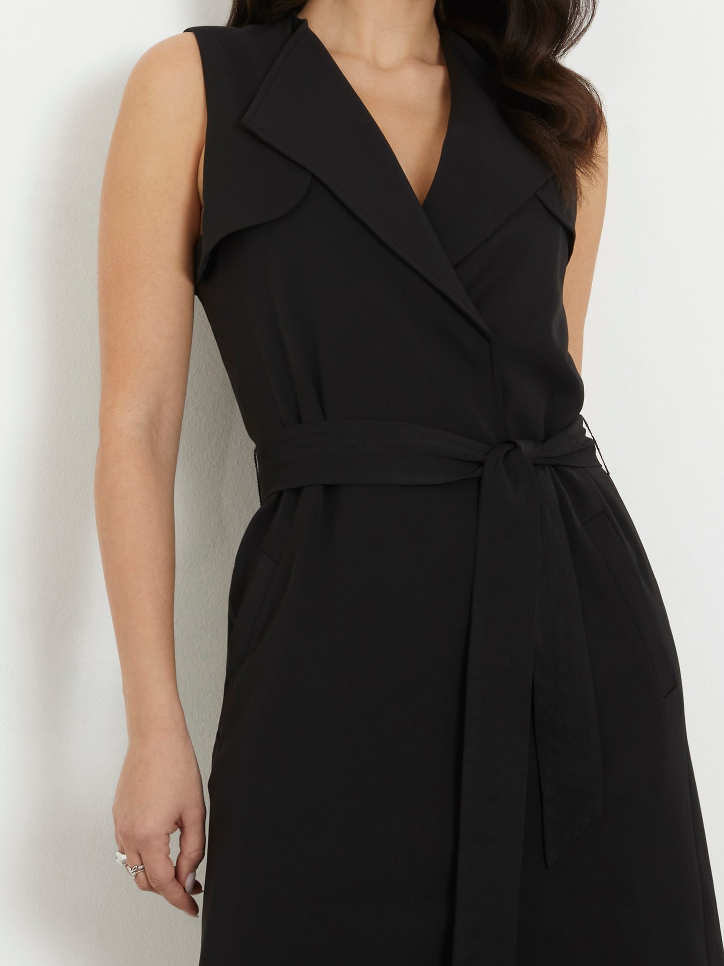 Belted mini wrap up dress_Women