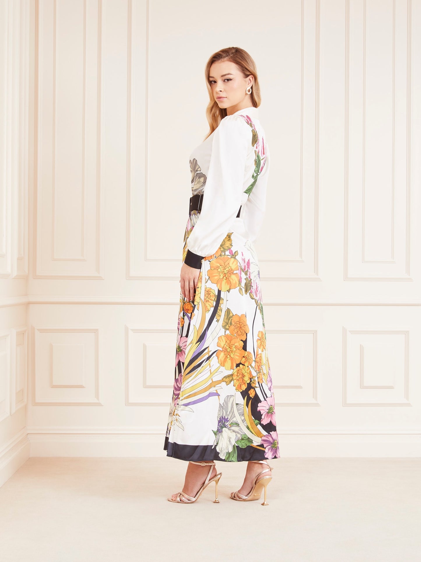 Marciano floral print long dress