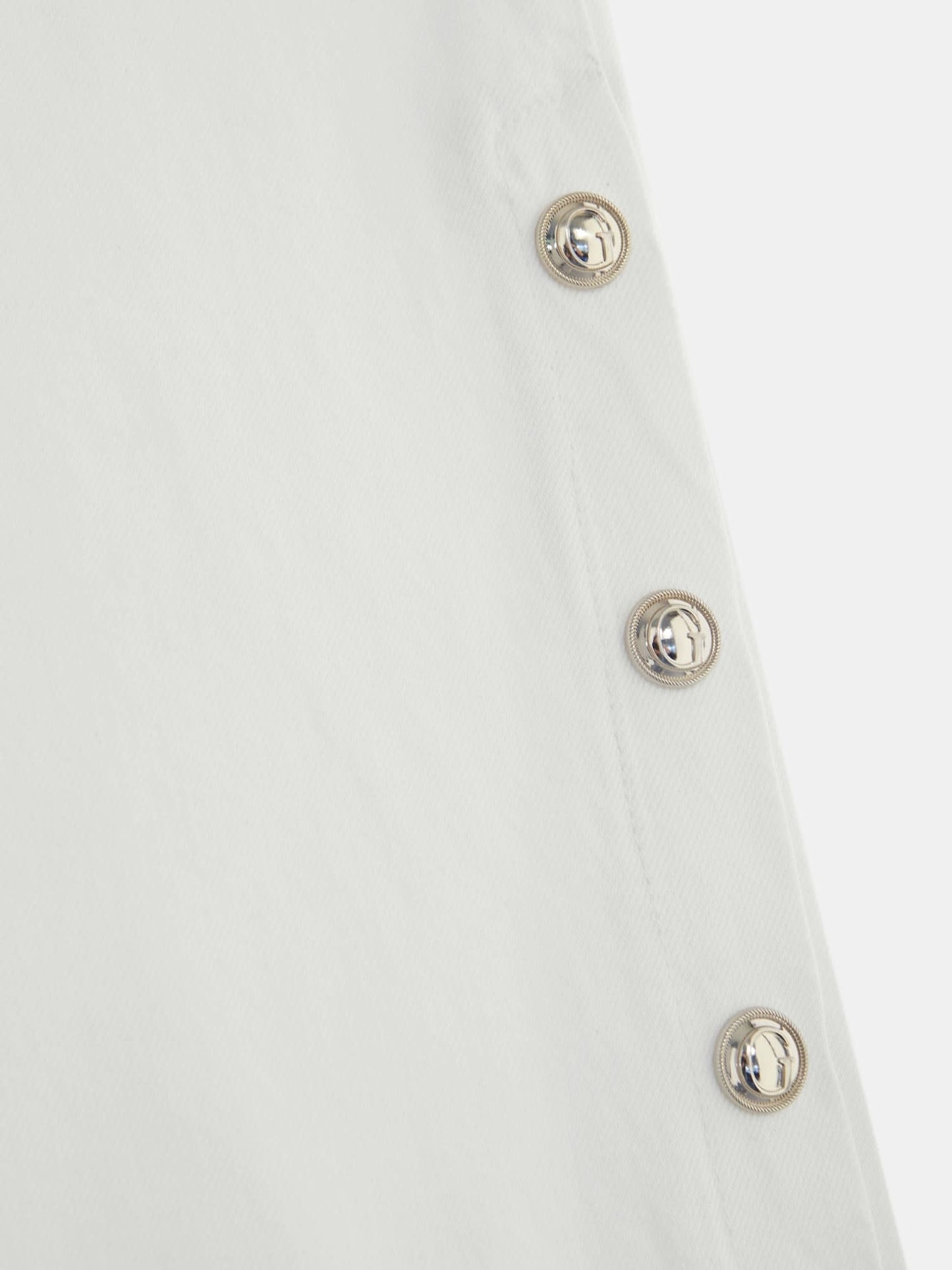 High rise wide leg denim pant