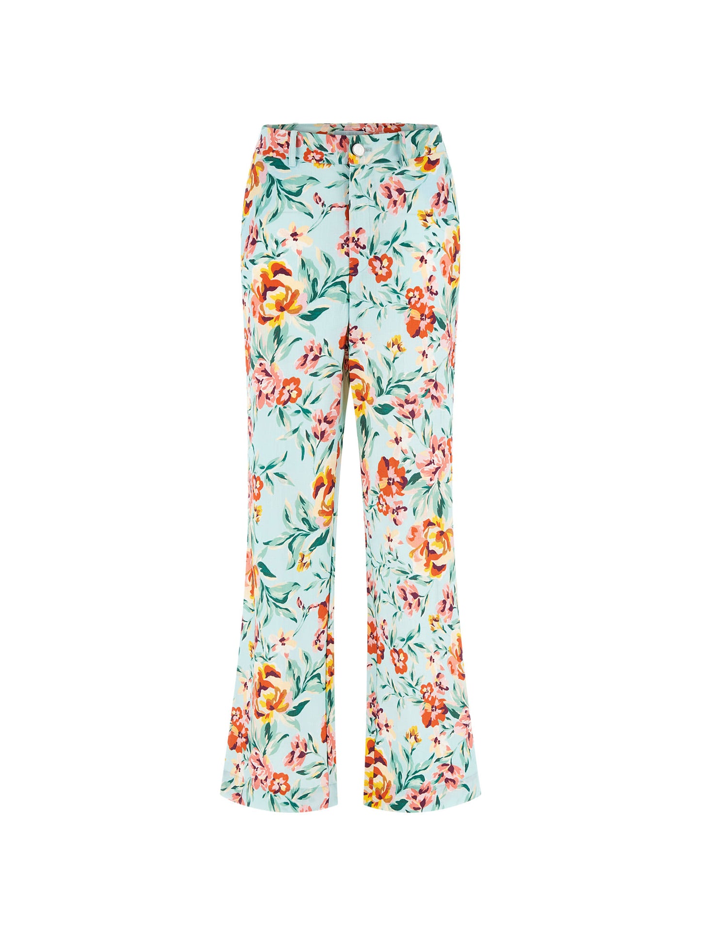 Floral print straight pant