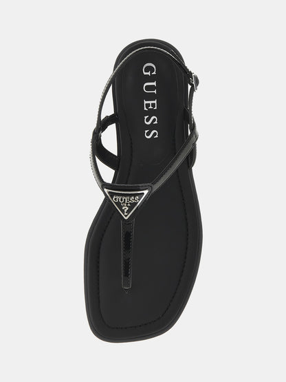 Patent leather Rainey thong sandals