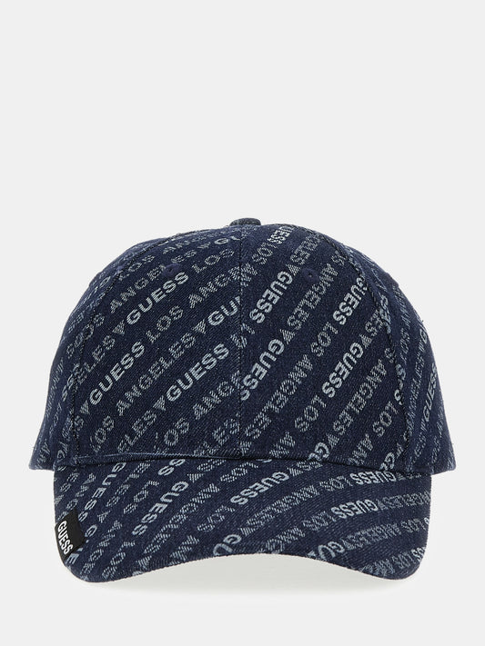 Denim baseball cap