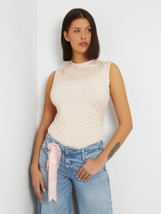 Ruffle neck top