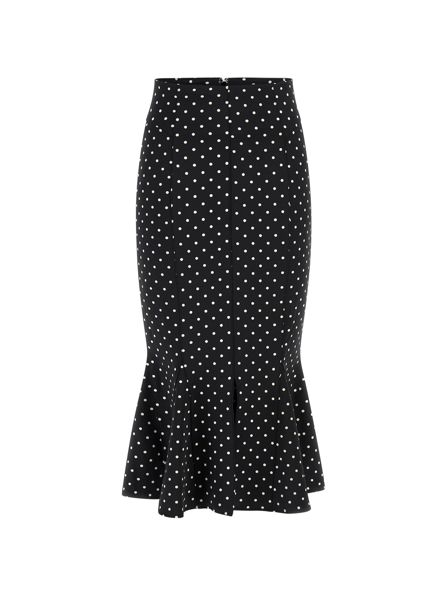 Polka dots midi skirt