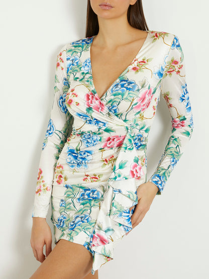 All over print mini dress
