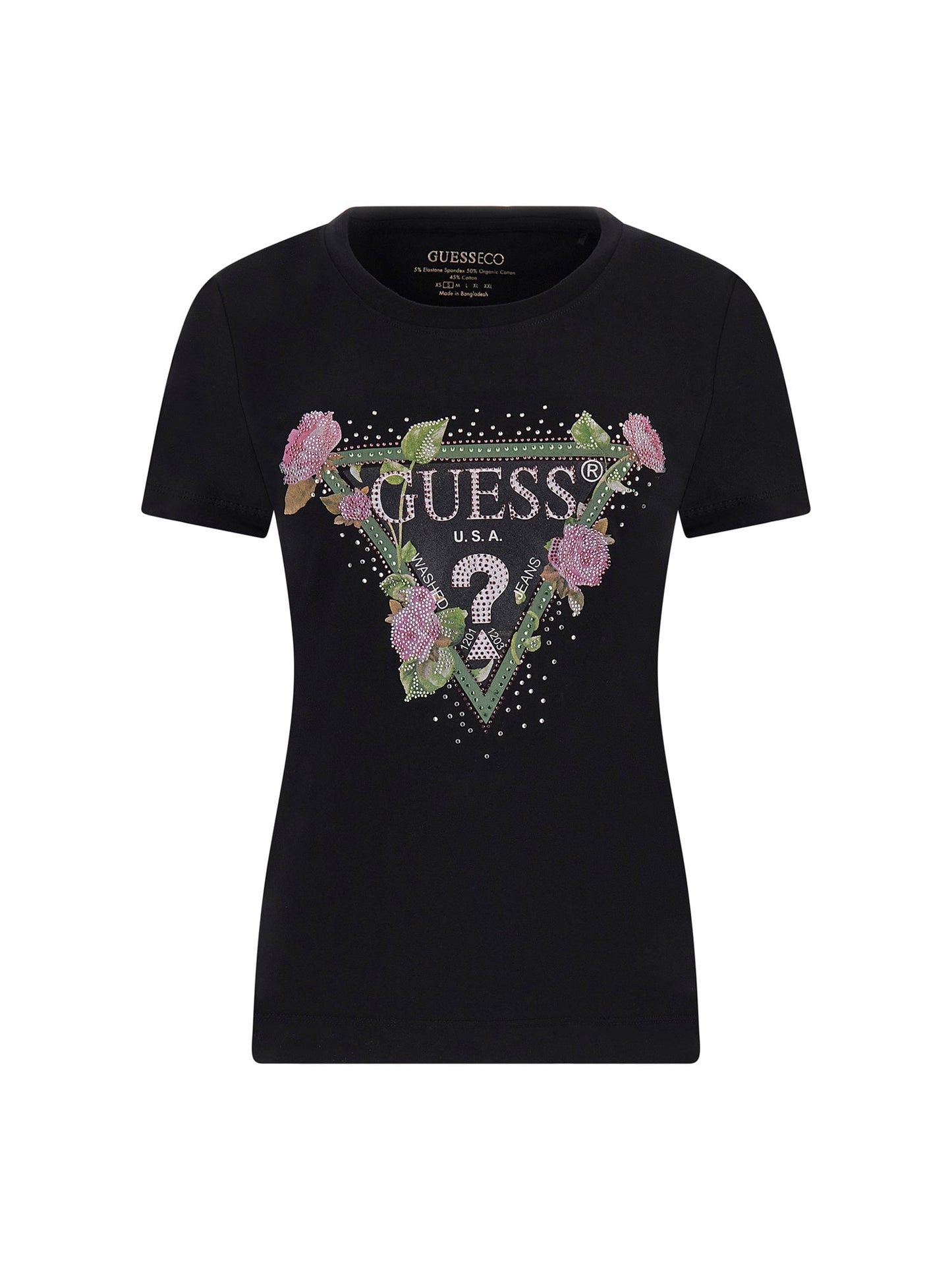 Flower logo stretch t-shirt