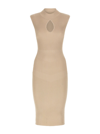 Cut-out sweater dress