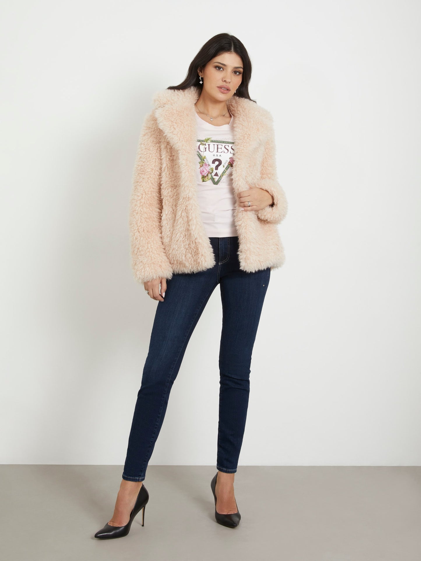 Flower logo stretch t-shirt