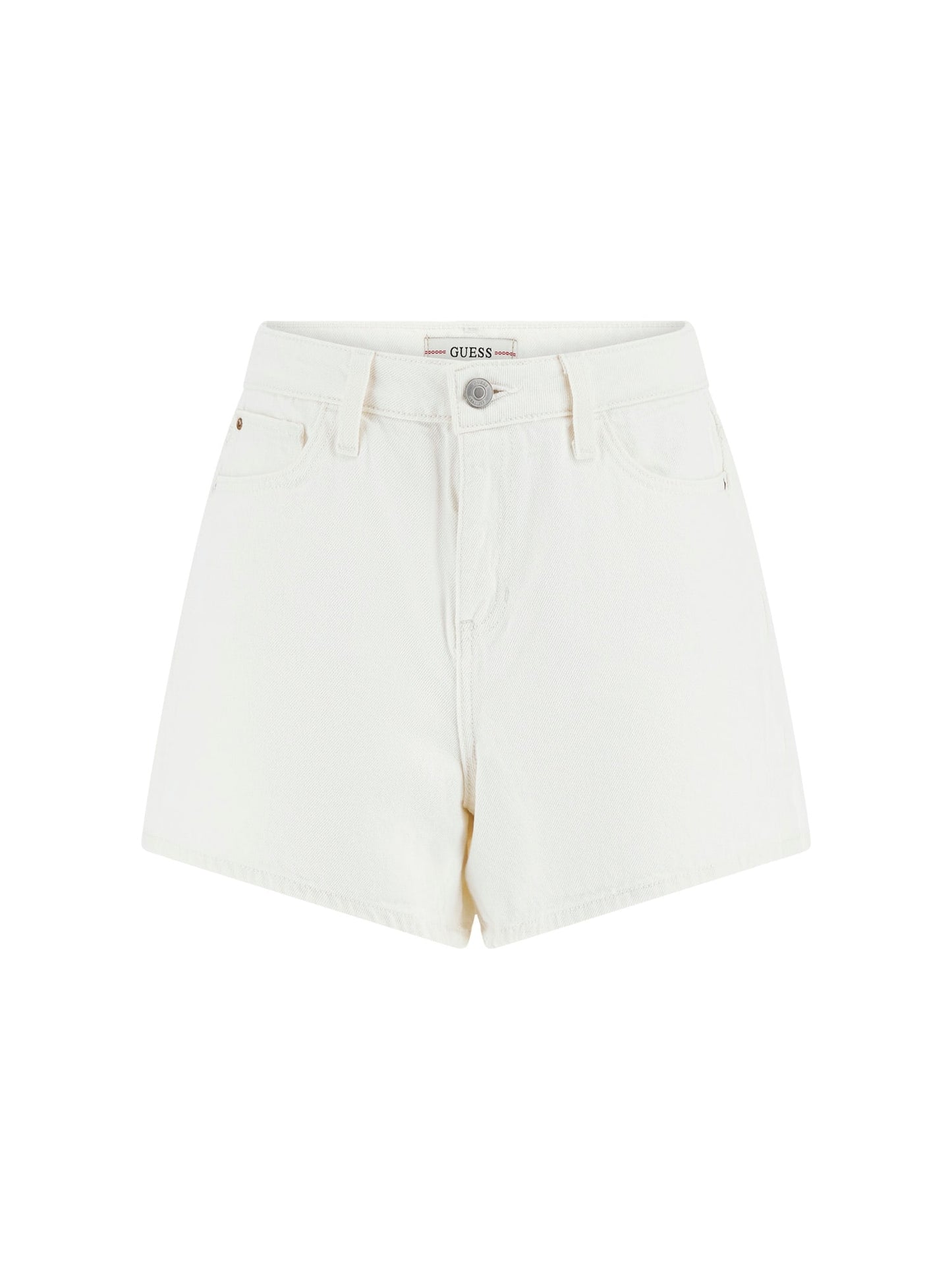 High rise denim shorts