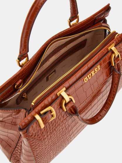 Sestri croc-print handbag