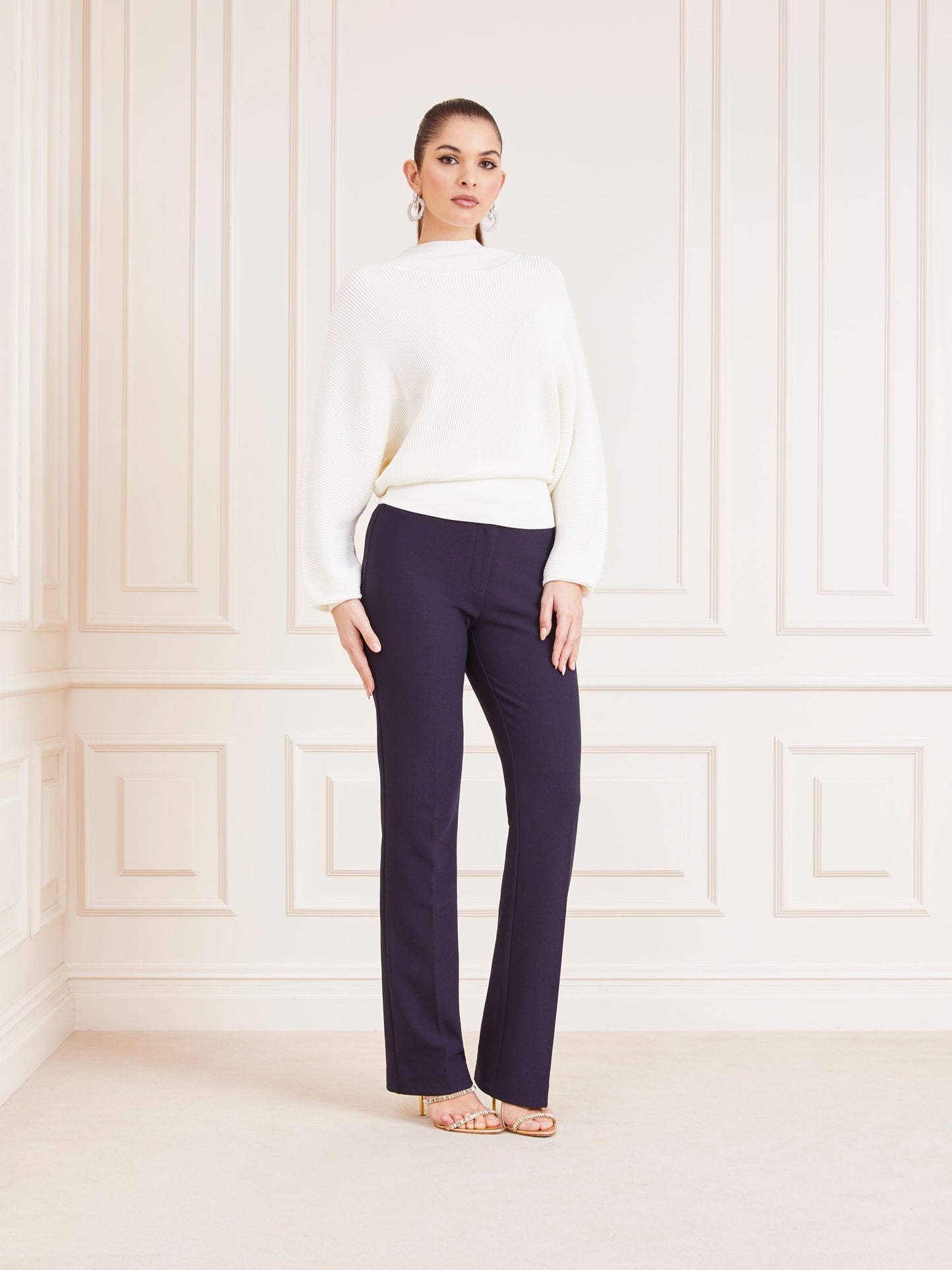 Marciano rib knit sweater