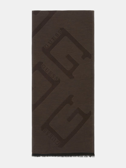 Logo lettering scarf