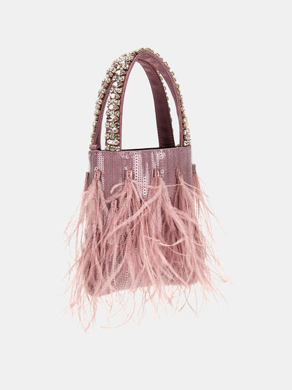 Misea feathered clutch