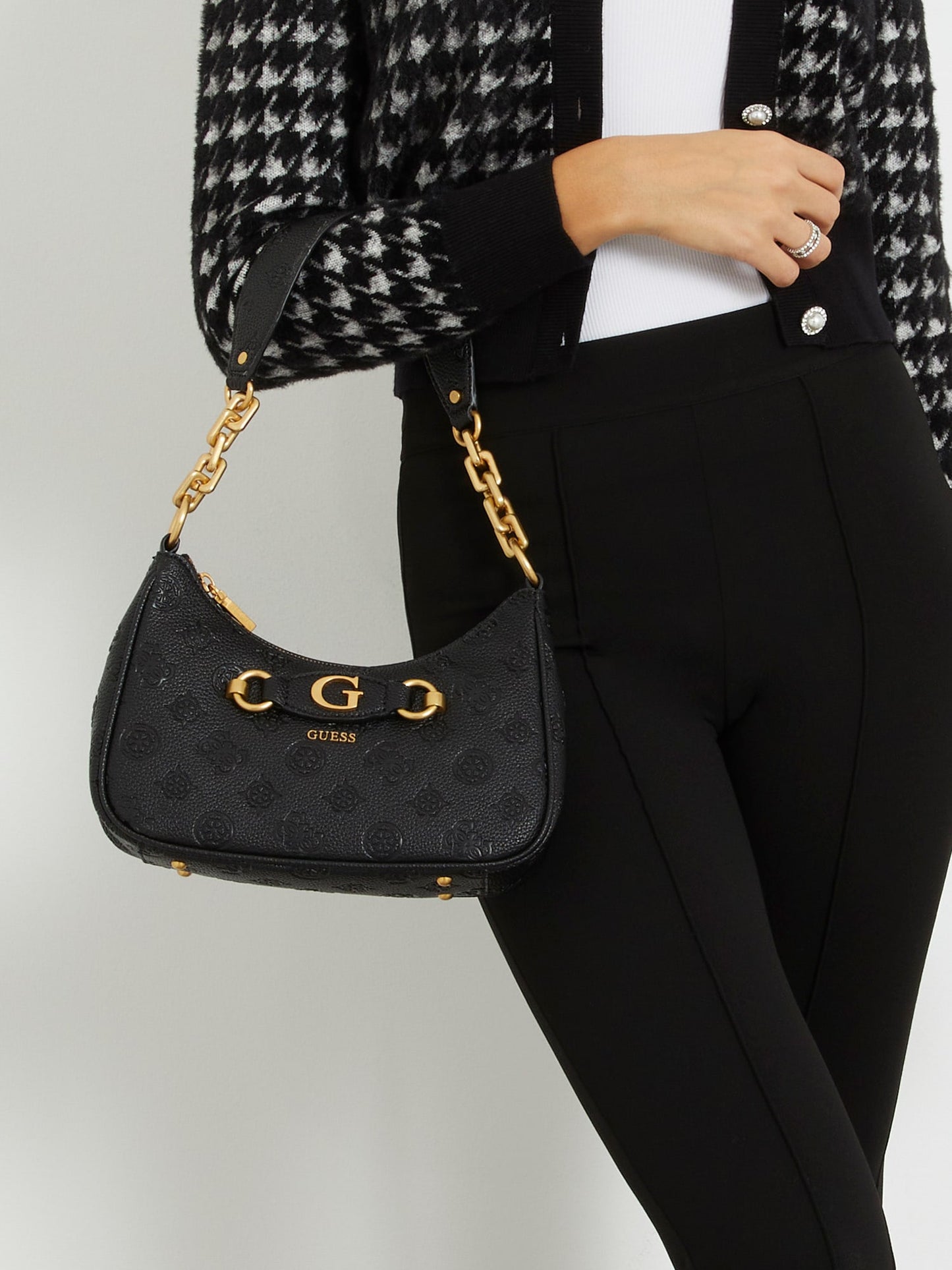 Izzy 4G Peony logo shoulder bag