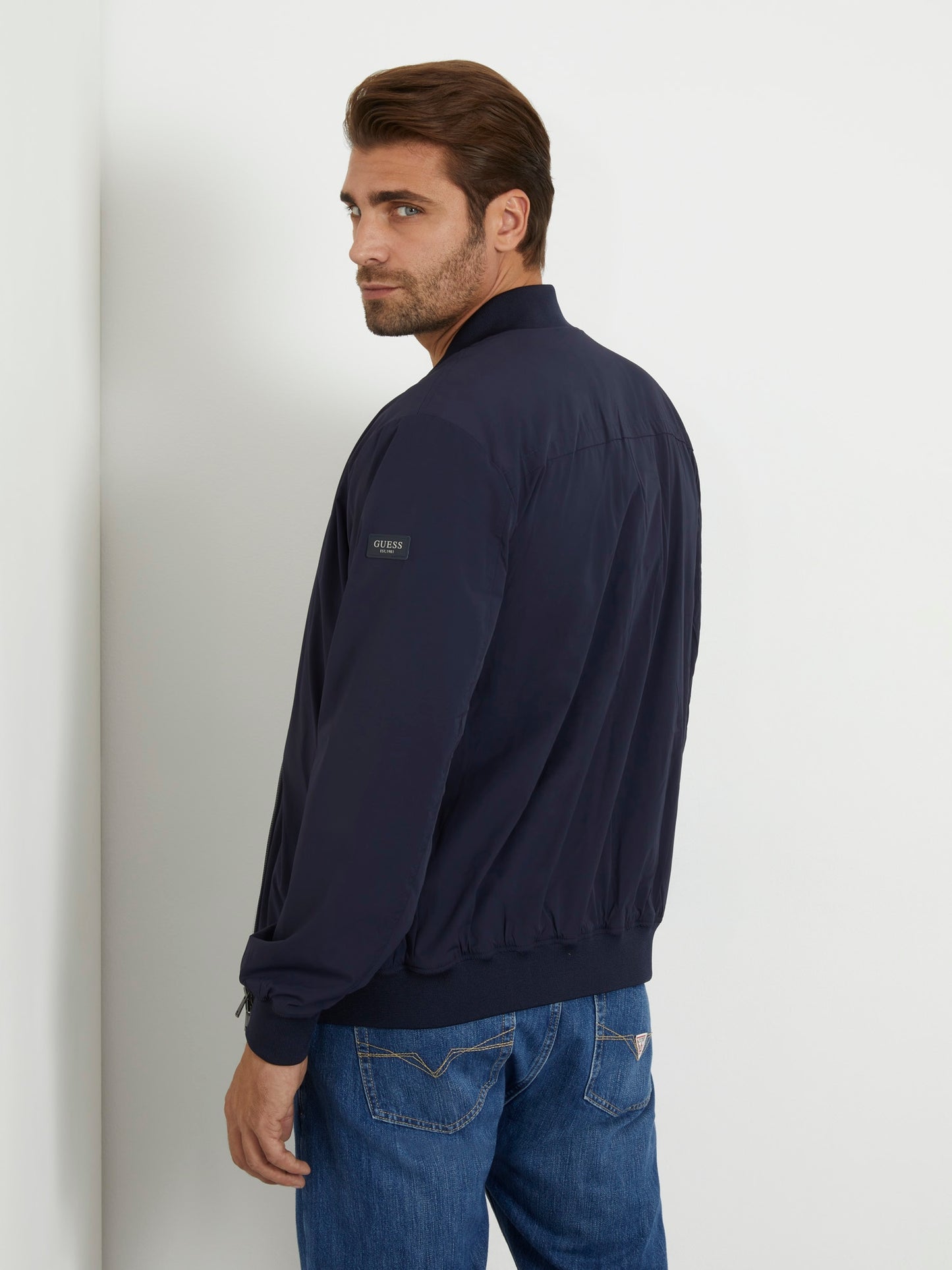 Tech stretch bomber jacket