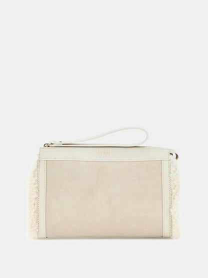 Clutch with zip closure