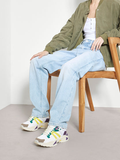 Belluna suede-insert running shoes