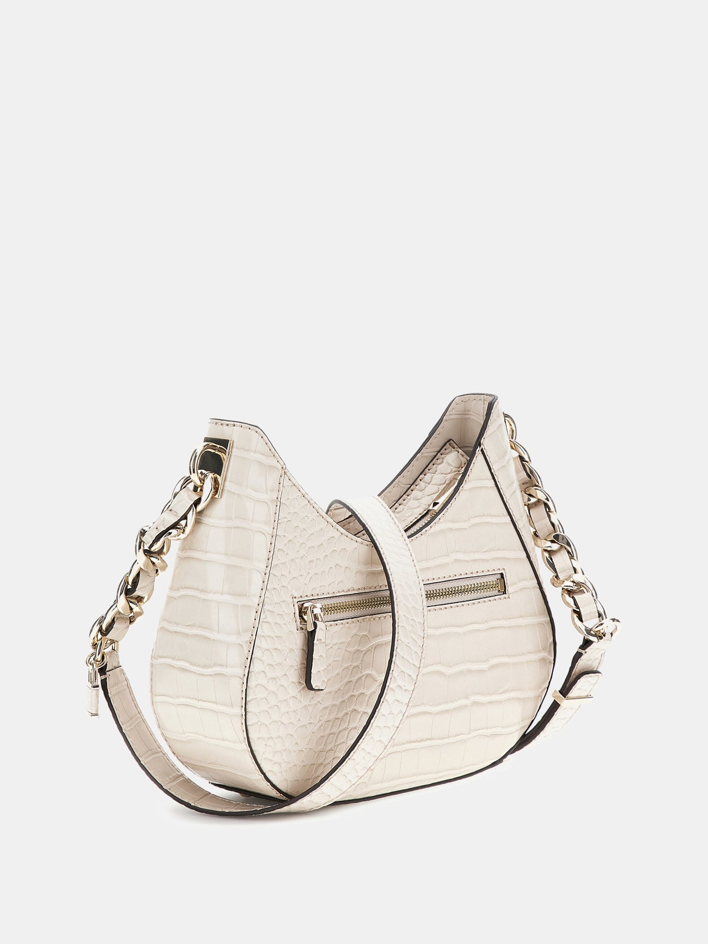 Nelka croc-print mini crossbody