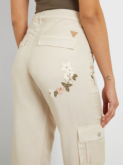 Embroidered cargo pant