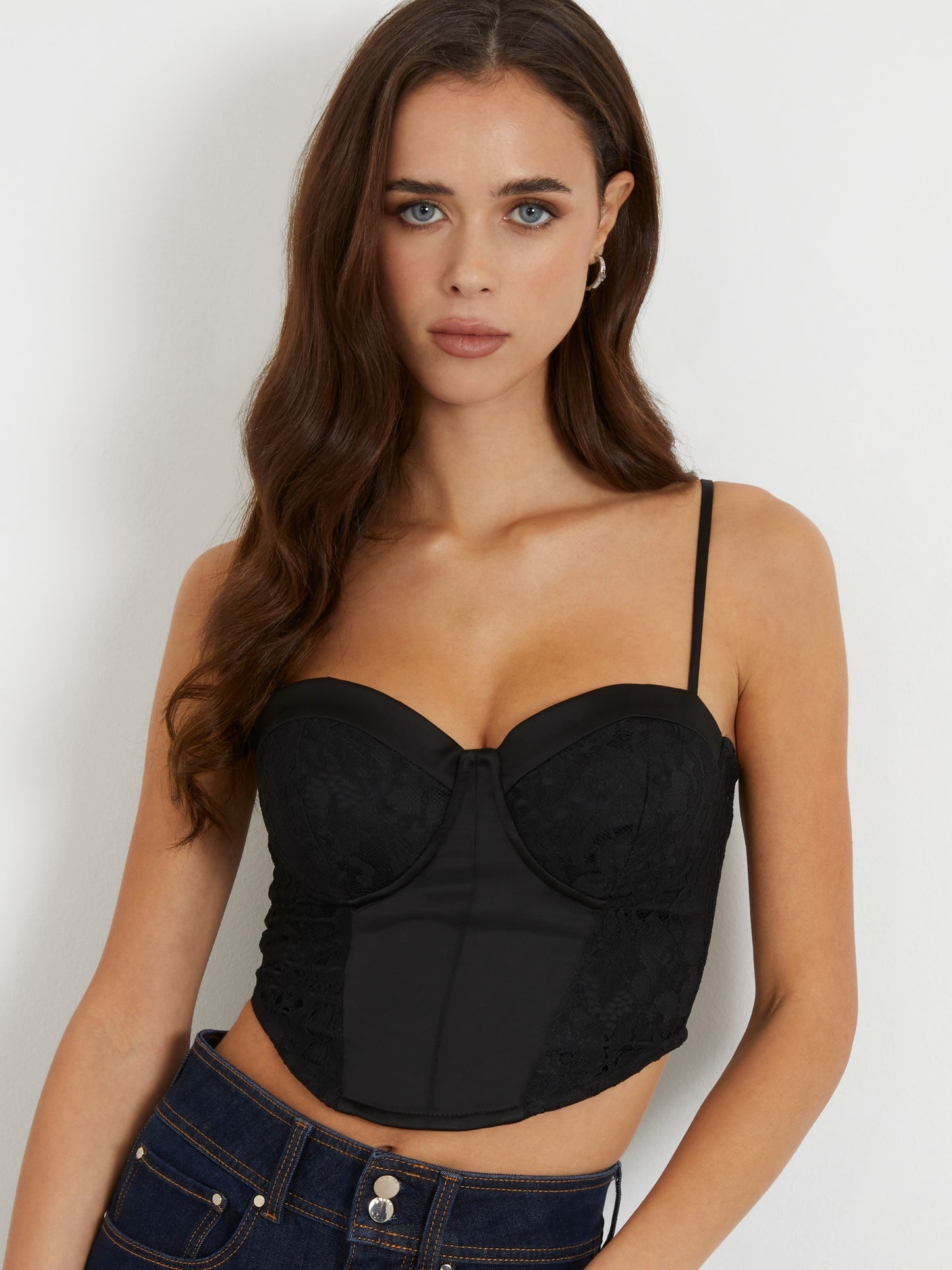 Lace bustier top
