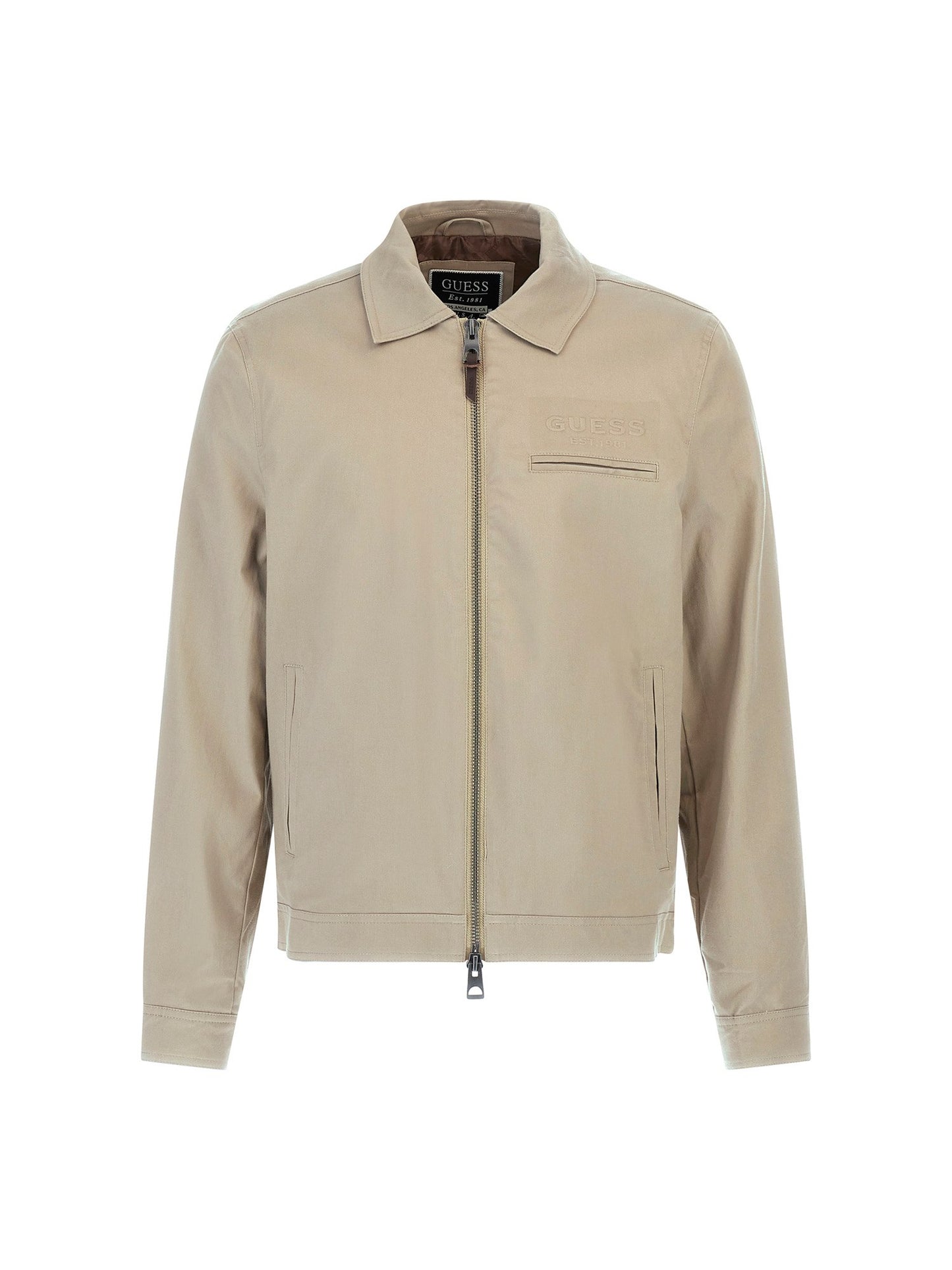Embossed logo jacket