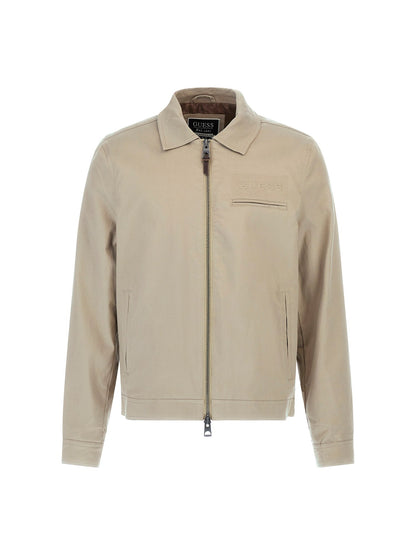 Embossed logo jacket