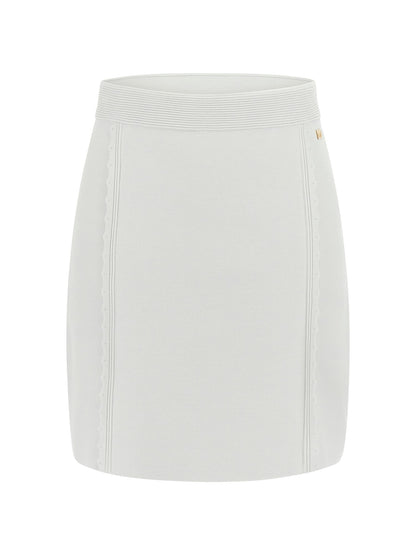 Marciano small logo patch mini skirt